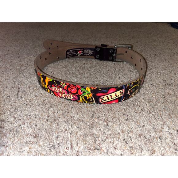 Ed Hardy True Love Belt Nordstrom Anniversary Exclusive Medium EH3245ND - Picture 1 of 11